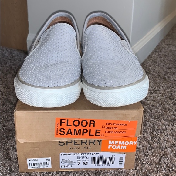 Seaside sperry leather gray loafers - Picture 3 of 4